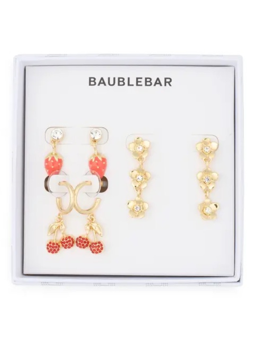 Fresh Picked! Baublebar set of 3 earrings